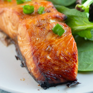 marinated air fryer salmon recipe