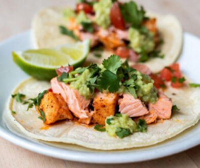 Healthy avocado salmon recipe